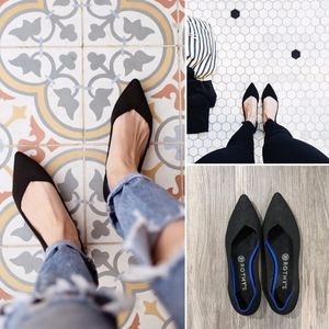 Rothy's The Point in Black Solid